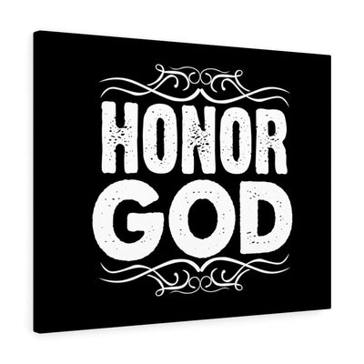 Scripture Canvas Honor God Christian Wall Art Meaningful Home Decor Gifts Unique Housewarming Gift Ideas Framed Prints, Canvas