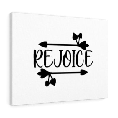 Scripture Canvas Rejoice Christian Wall Art Bible Verse Meaningful Home Decor Gifts Unique Housewarming Gift Ideas Framed Prints, Canvas