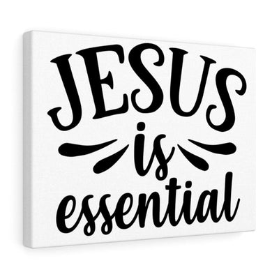 Scripture Canvas Jesus Is Essential Christian Wall Art Meaningful Home Decor Gifts Unique Housewarming Gift Ideas Framed Prints, Canvas