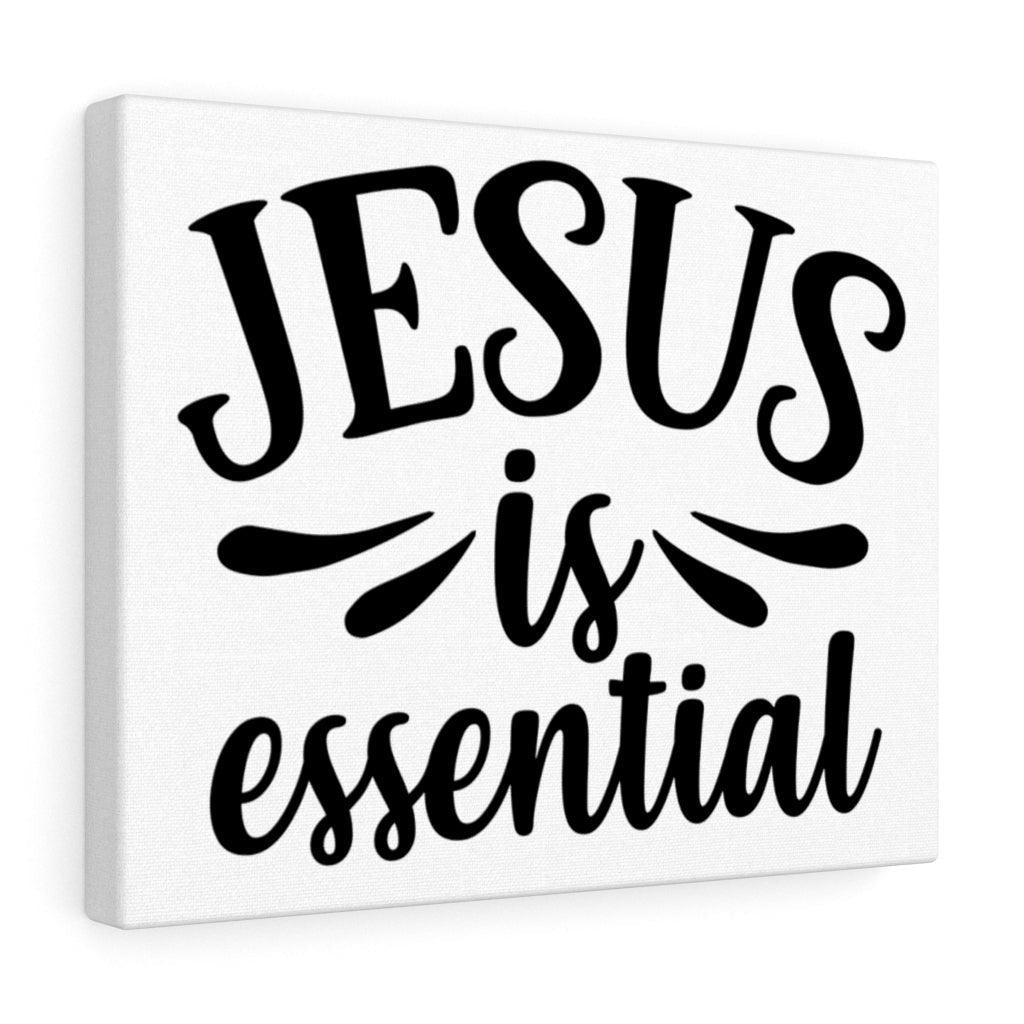 Scripture Canvas Jesus Is Essential Christian Wall Art Meaningful Home Decor Gifts Unique Housewarming Gift Ideas Framed Prints, Canvas