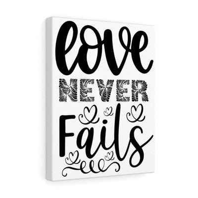 Scripture Canvas Love Never Fails Christian Wall Art Meaningful Home Decor Gifts Unique Housewarming Gift Ideas Framed Prints, Canvas