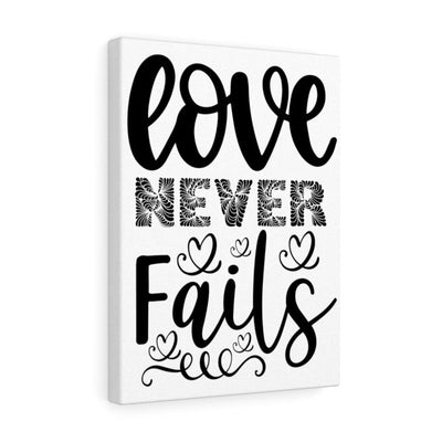 Scripture Canvas Love Never Fails Christian Wall Art Meaningful Home Decor Gifts Unique Housewarming Gift Ideas Framed Prints, Canvas