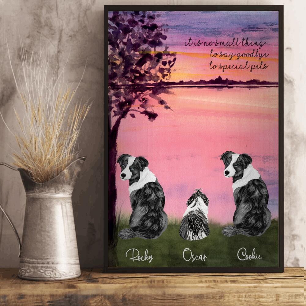 Dog Lovers To Special Pets Personalized Poster