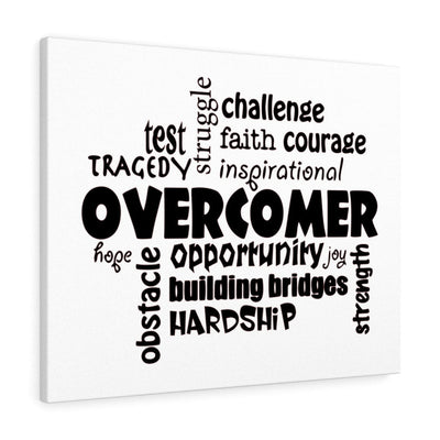 Scripture Canvas Overcomer Christian Wall Art Meaningful Home Decor Gifts Unique Housewarming Gift Ideas Framed Prints, Canvas