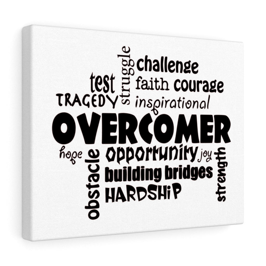 Scripture Canvas Overcomer Christian Wall Art Meaningful Home Decor Gifts Unique Housewarming Gift Ideas Framed Prints, Canvas