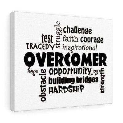 Scripture Canvas Overcomer Christian Wall Art Meaningful Home Decor Gifts Unique Housewarming Gift Ideas Framed Prints, Canvas