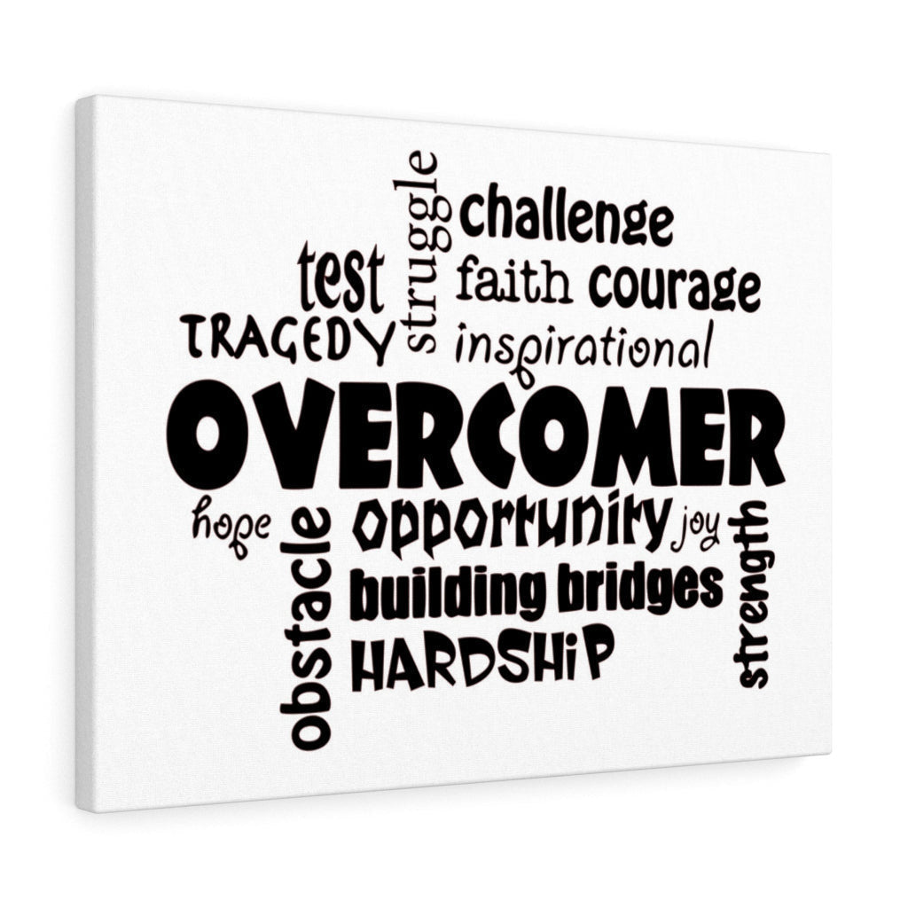 Scripture Canvas Overcomer Christian Wall Art Meaningful Home Decor Gifts Unique Housewarming Gift Ideas Framed Prints, Canvas