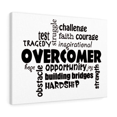 Scripture Canvas Overcomer Christian Wall Art Meaningful Home Decor Gifts Unique Housewarming Gift Ideas Framed Prints, Canvas