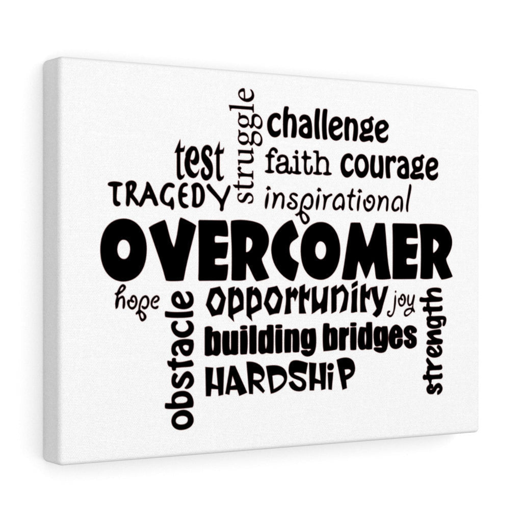 Scripture Canvas Overcomer Christian Wall Art Meaningful Home Decor Gifts Unique Housewarming Gift Ideas Framed Prints, Canvas