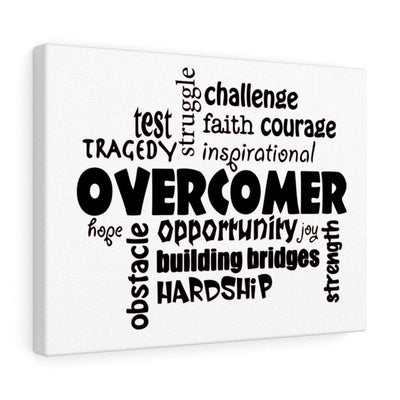 Scripture Canvas Overcomer Christian Wall Art Meaningful Home Decor Gifts Unique Housewarming Gift Ideas Framed Prints, Canvas