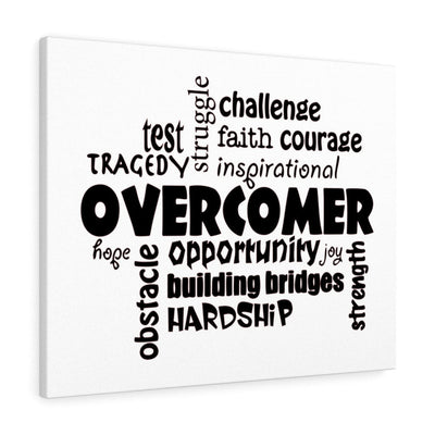 Scripture Canvas Overcomer Christian Wall Art Meaningful Home Decor Gifts Unique Housewarming Gift Ideas Framed Prints, Canvas