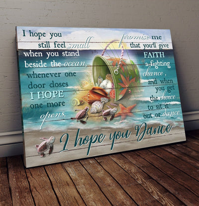 Turtle, I Hope You Dance - Housewarming Home Decor Wall Art Gift Ideas, Gift For You, Gift For Turtle Lover, Gift To Turtle Lover, C57 Framed Prints, Canvas