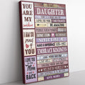 Custom Wall Art Gift For Daughter, Be Brave Never Give Up Wall Art For Daughter Framed Prints, Canvas