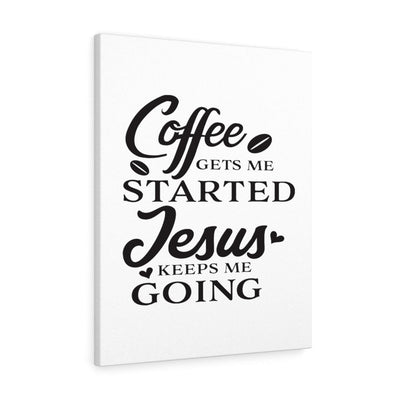 Scripture Canvas Jesus Keeps Me Christian Wall Art Meaningful Home Decor Gifts Unique Housewarming Gift Ideas Framed Prints, Canvas