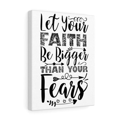 Scripture Canvas Than Your Fears Christian Wall Art Meaningful Home Decor Gifts Unique Housewarming Gift Ideas Framed Prints, Canvas