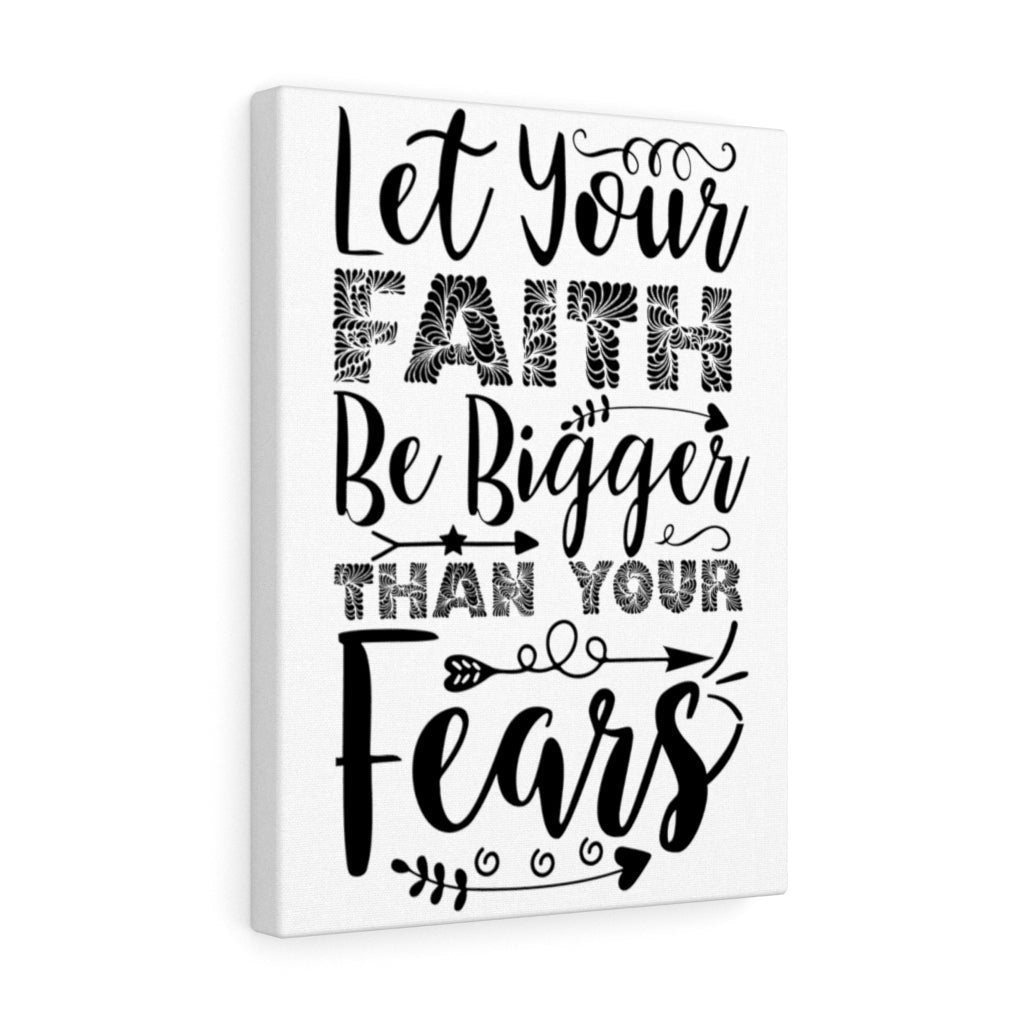 Scripture Canvas Than Your Fears Christian Wall Art Meaningful Home Decor Gifts Unique Housewarming Gift Ideas Framed Prints, Canvas