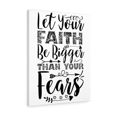 Scripture Canvas Than Your Fears Christian Wall Art Meaningful Home Decor Gifts Unique Housewarming Gift Ideas Framed Prints, Canvas