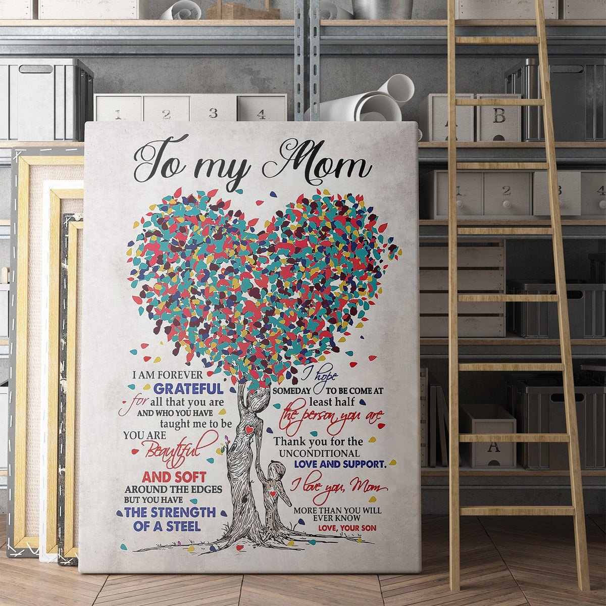 Wall Art Gift Ideas For Mom, Custom Personalized Canvas Painting, Canvas Hanging Wall Art Gift, Tree Of Life Framed Prints, Canvas