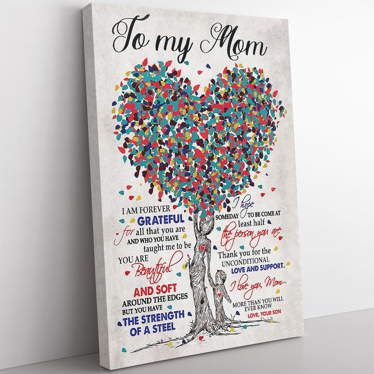 Wall Art Gift Ideas For Mom, Custom Personalized Canvas Painting, Canvas Hanging Wall Art Gift, Tree Of Life Framed Prints, Canvas