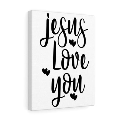 Scripture Canvas Jesus Loves You Christian Wall Art Meaningful Home Decor Gifts Unique Housewarming Gift Ideas Framed Prints, Canvas