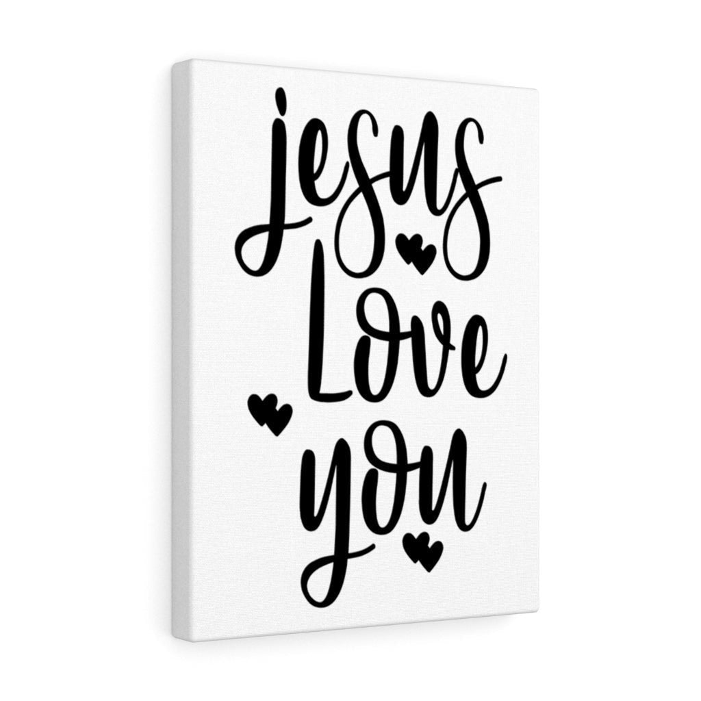 Scripture Canvas Jesus Loves You Christian Wall Art Meaningful Home Decor Gifts Unique Housewarming Gift Ideas Framed Prints, Canvas