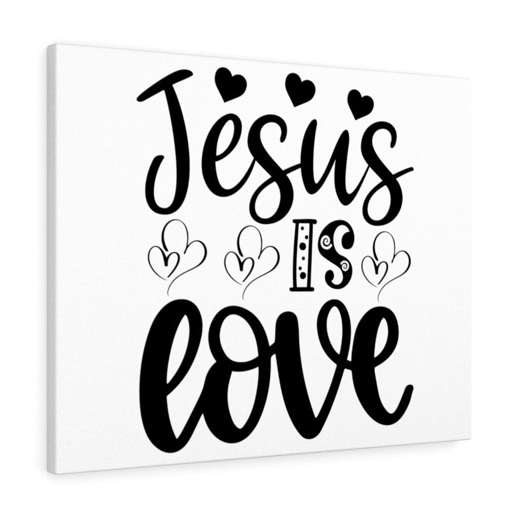 Scripture Canvas Jesus Is Love Christian Wall Art Meaningful Home Decor Gifts Unique Housewarming Gift Ideas Framed Prints, Canvas