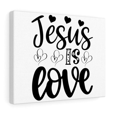 Scripture Canvas Jesus Is Love Christian Wall Art Meaningful Home Decor Gifts Unique Housewarming Gift Ideas Framed Prints, Canvas