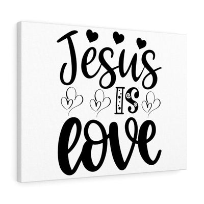 Scripture Canvas Jesus Is Love Christian Wall Art Meaningful Home Decor Gifts Unique Housewarming Gift Ideas Framed Prints, Canvas