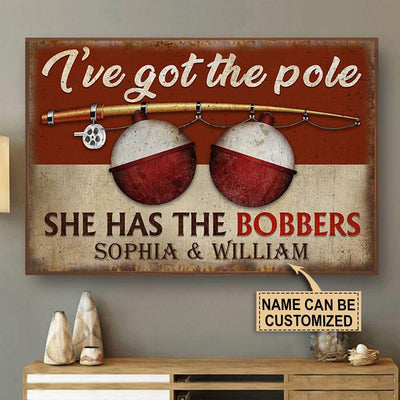 Personalized Canvas Frames Home Decoration Fishing Got The Pole  Framed Prints, Canvas