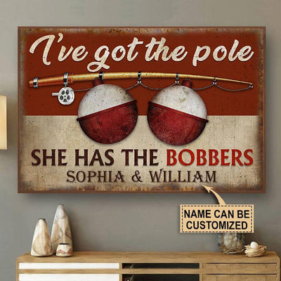 Personalized Canvas Frames Home Decoration Fishing Got The Pole  Framed Prints, Canvas