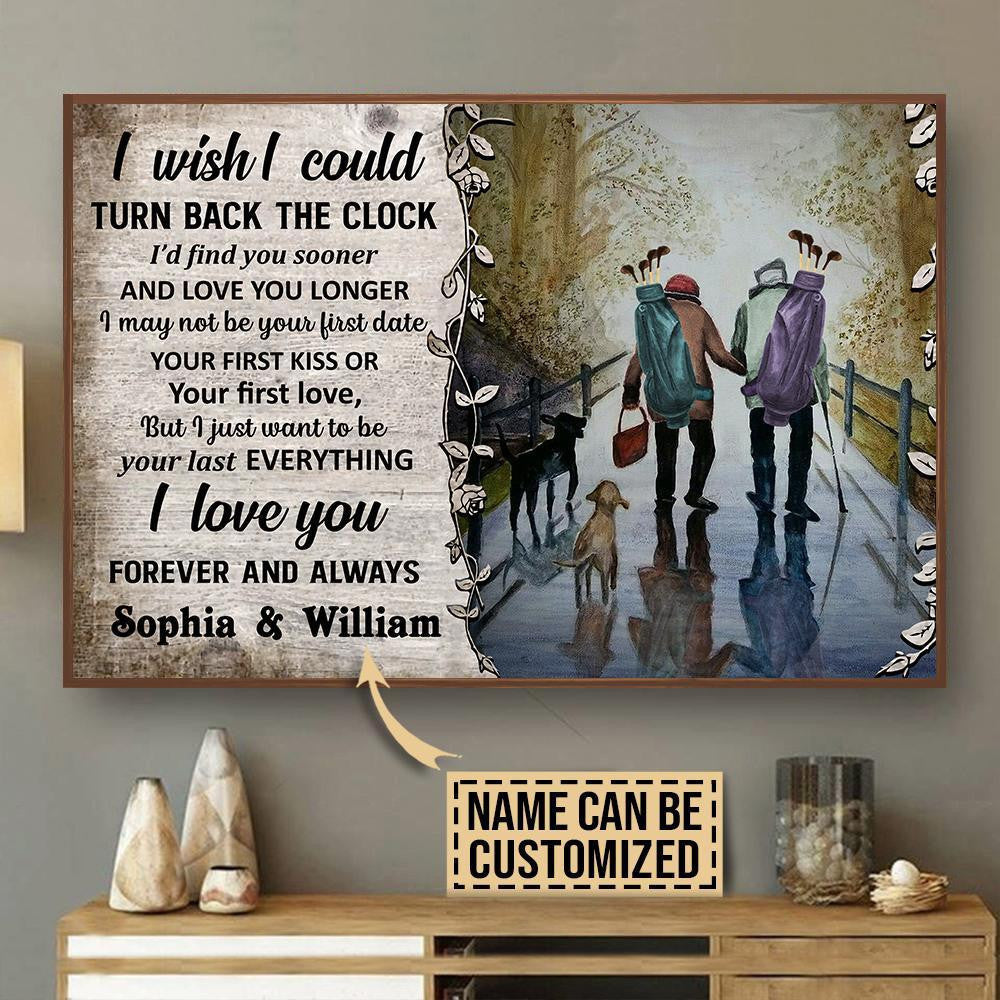 Personalized Canvas Frames Home Decoration Golf Turn Back The Clock  Framed Prints, Canvas