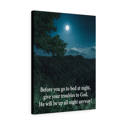 God Has Your Problems Canvas Christian Wall Art Bible Verse Meaningful Home Decor Gifts Unique Housewarming Gift Ideas Framed Prints, Canvas