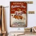 Personalized Canvas Frames Home Decoration Butcher Grass Fed Home Decor Framed Prints, Canvas