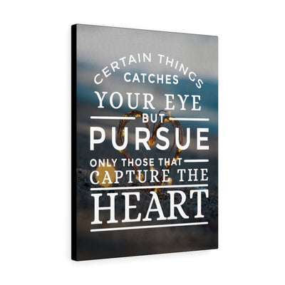 Capture the Heart Inspirational Wall Art Ready to Hang Canvas Framed Prints, Canvas