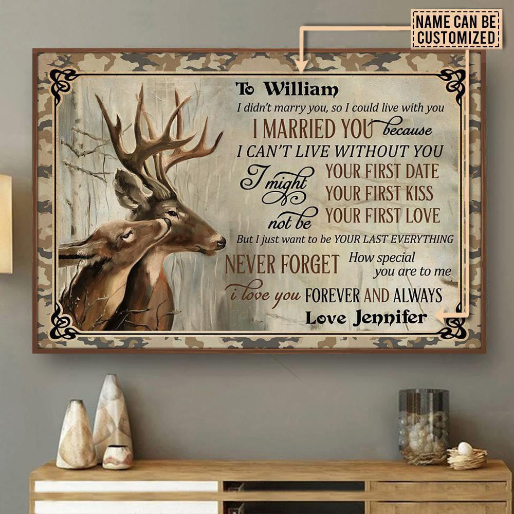 Personalized Canvas Frames Home Decoration Deer Forest Forever And Always  Framed Prints, Canvas