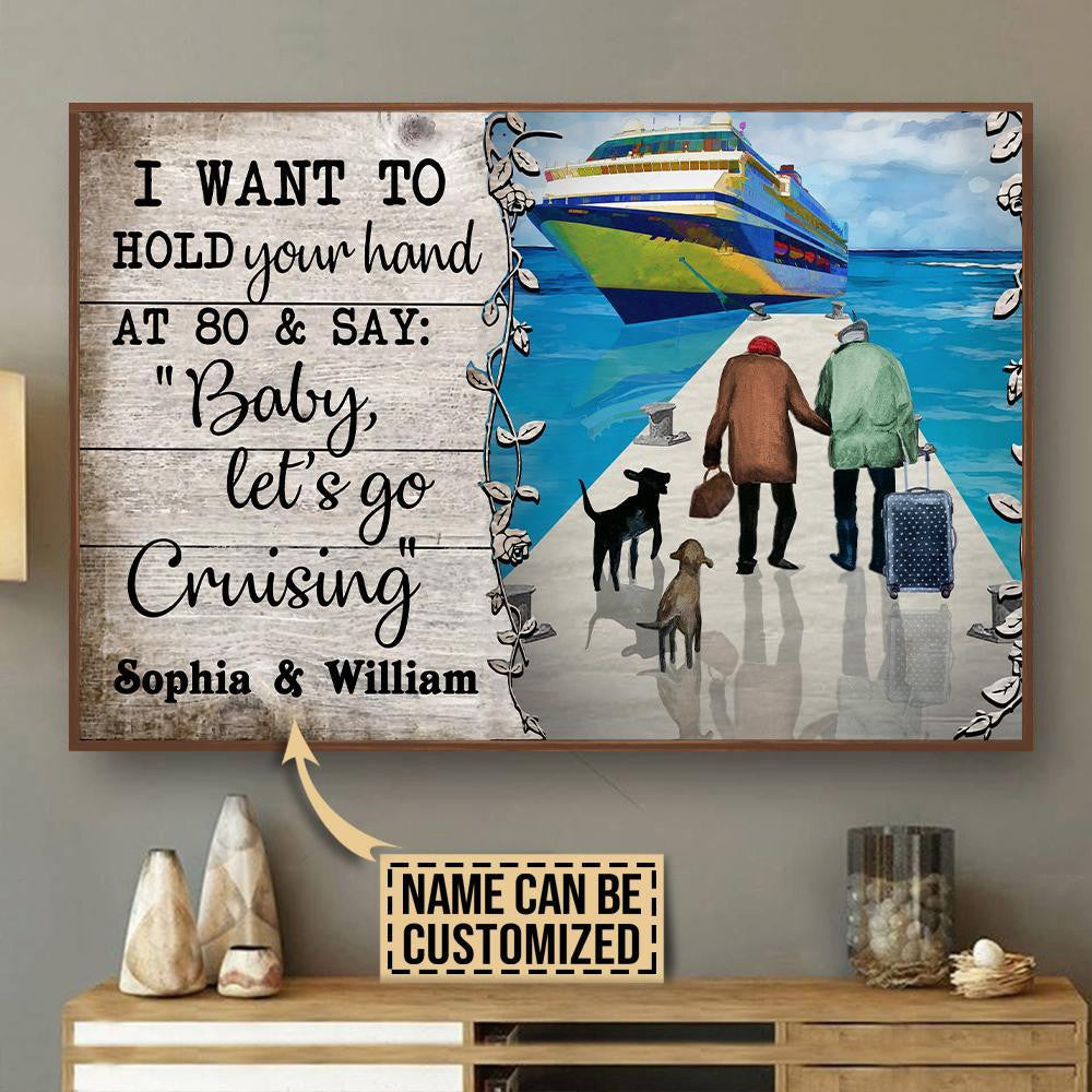 Personalized Canvas Frames Home Decoration Cruising Hold Your Hand  Framed Prints, Canvas