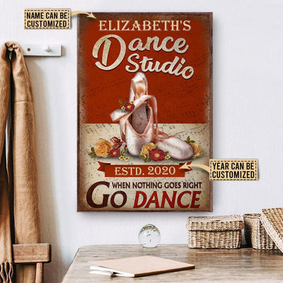 Personalized Canvas Frames Home Decoration Ballet When Nothing Goes Right  Framed Prints, Canvas