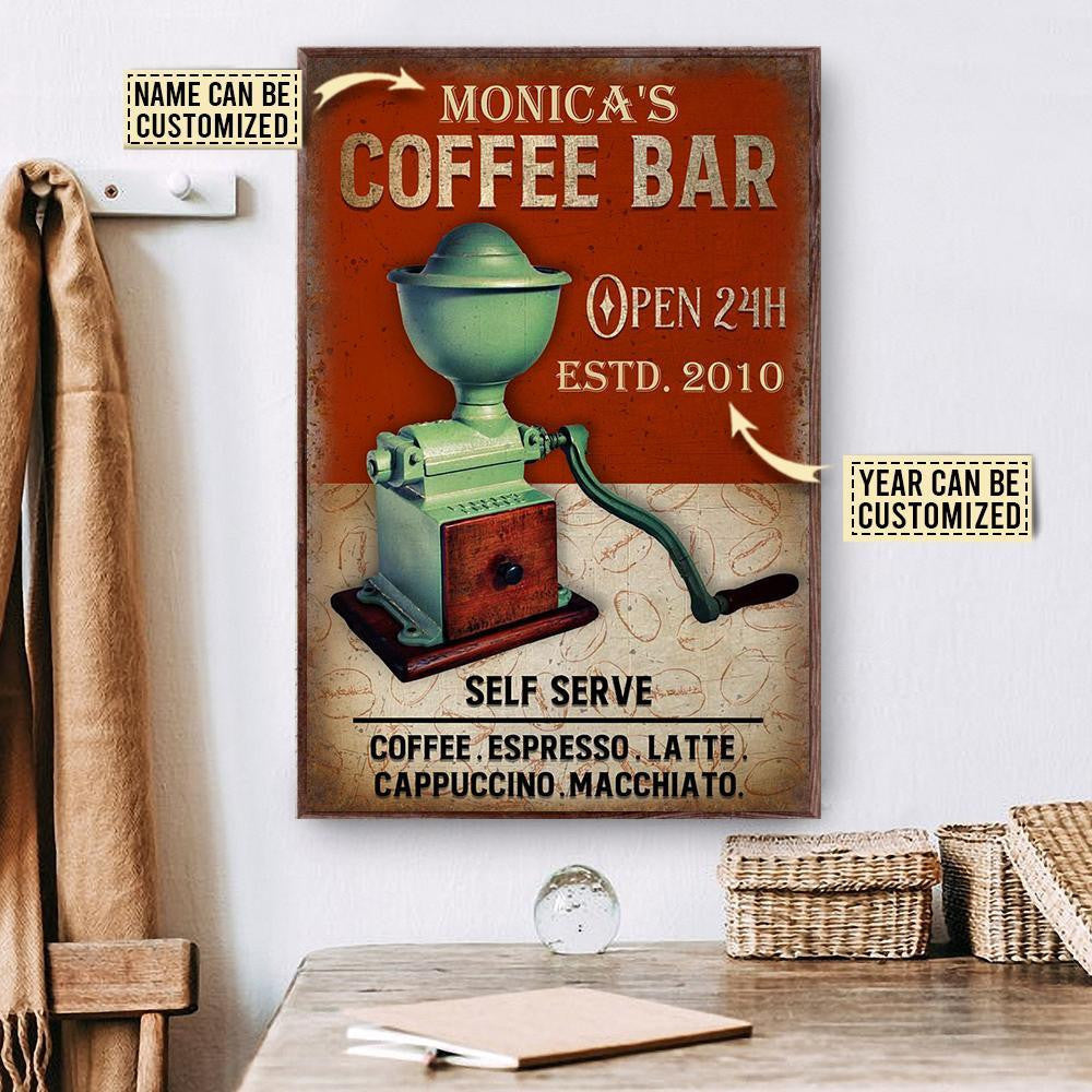 Personalized Canvas Frames Home Decoration Coffee Bar Self Serve  Framed Prints, Canvas