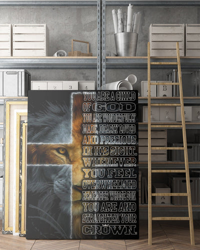 Personalized Home Decor Wall Art Gift Ideas Gift For Son, To My Son Home Decor Wall Art Gift Ideas, You Are A Child of God Home Decor Wall Art Gift Ideas Framed Prints, Canvas