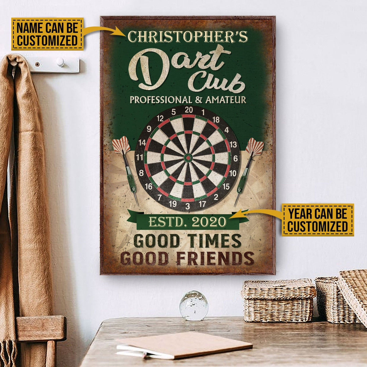 Personalized Canvas Frames Home Decoration Darts Professional Amature  Framed Prints, Canvas