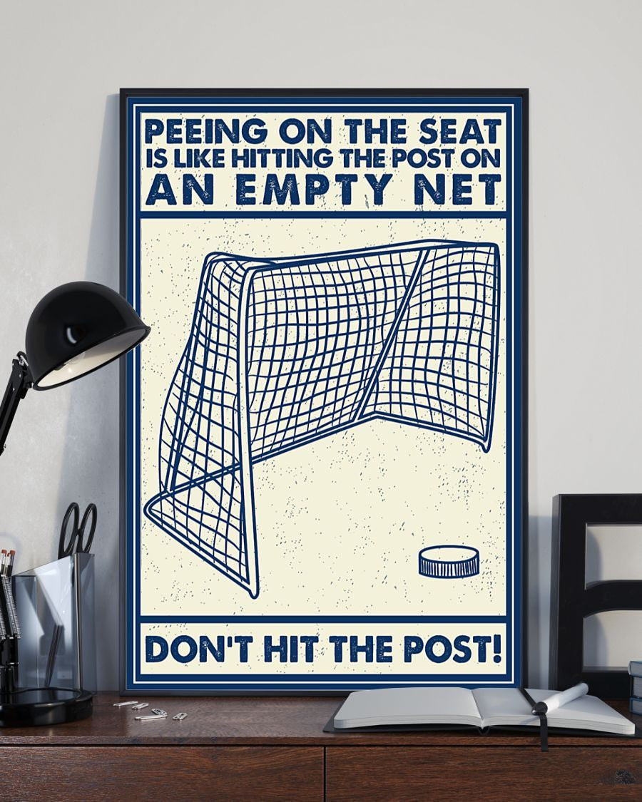 Hookey Dont Hit The Post - Housewarming Home Decor Wall Art Gift Ideas , Gift For You, Gift For Him, Gift For Her, Gift For Sport Lover, Gift For Hookey Lover Framed Prints, Canvas