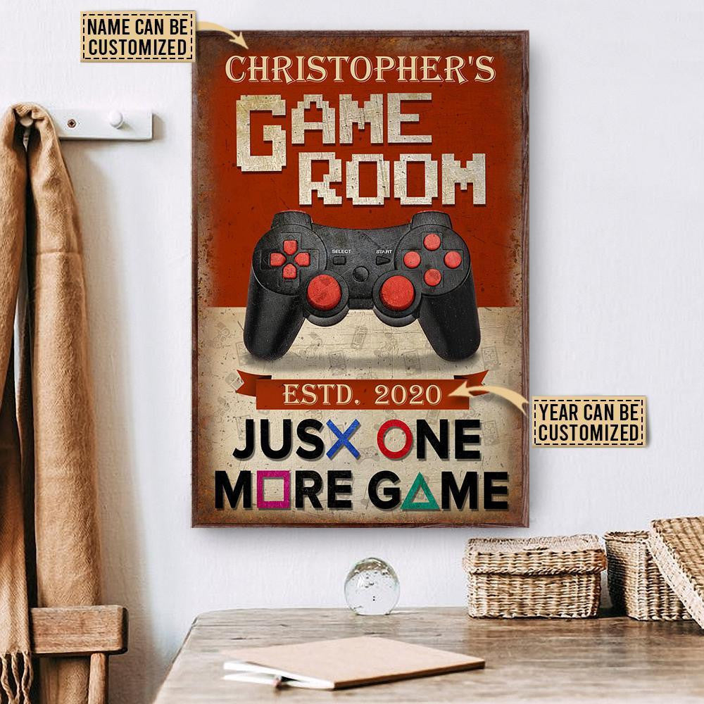 Personalized Canvas Frames Home Decoration Game Just One More  Framed Prints, Canvas