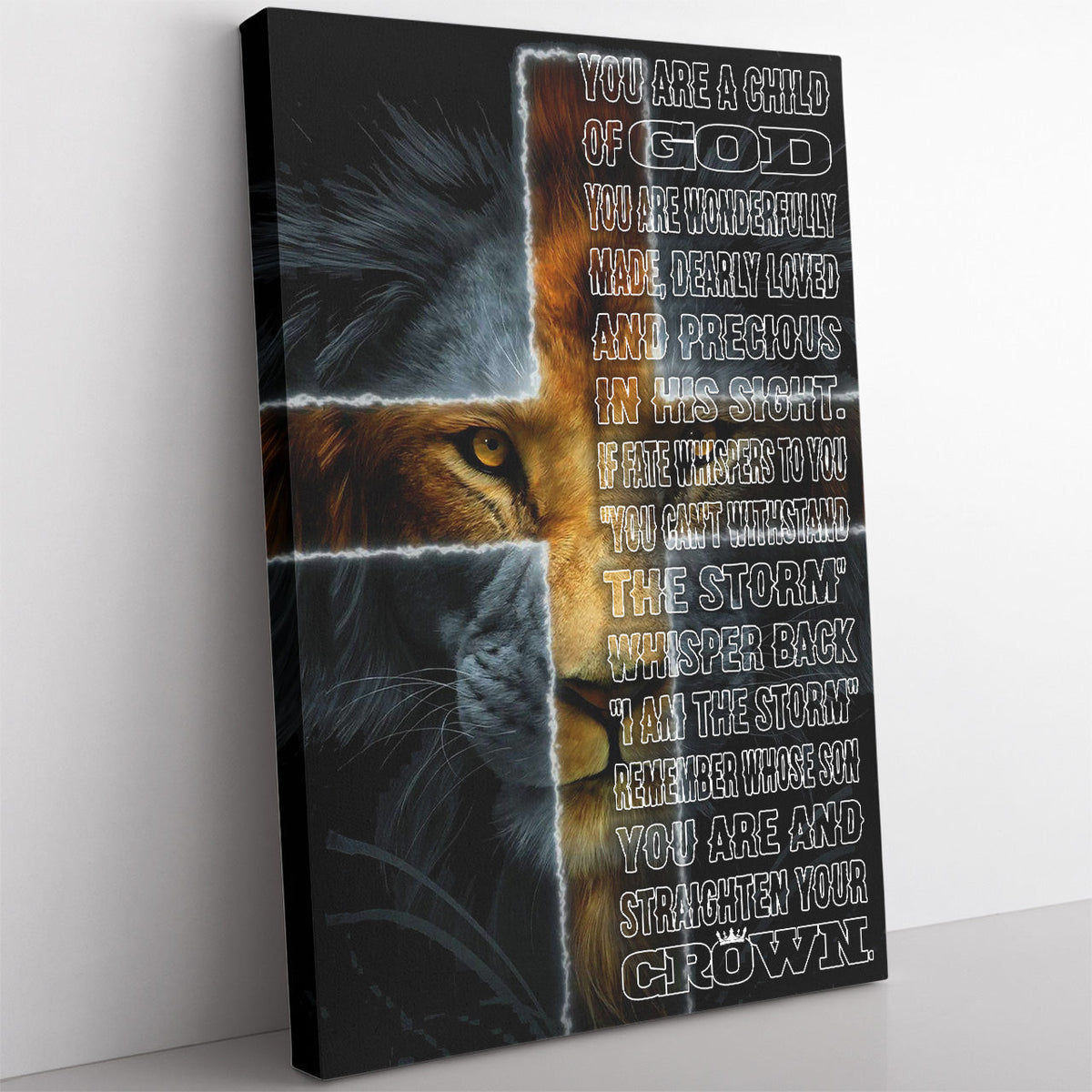 Personalized Home Decor Wall Art Gift Ideas Gift For Son, To My Lion Son Home Decor Wall Art Gift Ideas, You Are A Child of God Home Decor Wall Art Gift Ideas Framed Prints, Canvas