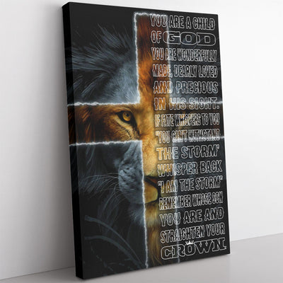 Personalized Home Decor Wall Art Gift Ideas Gift For Son, To My Lion Son Home Decor Wall Art Gift Ideas, You Are A Child of God Home Decor Wall Art Gift Ideas Framed Prints, Canvas