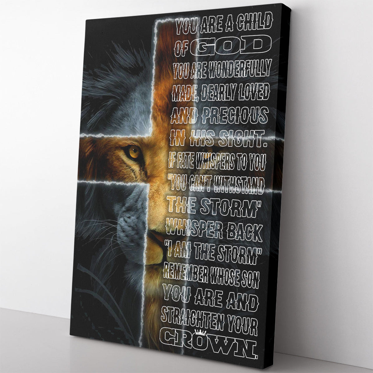 Personalized Home Decor Wall Art Gift Ideas Gift For Son, To My Lion Son Home Decor Wall Art Gift Ideas, You Are A Child of God Home Decor Wall Art Gift Ideas Framed Prints, Canvas