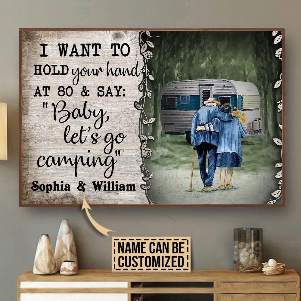Personalized Canvas Frames Home Decoration Camping Baby Lets Go  Framed Prints, Canvas