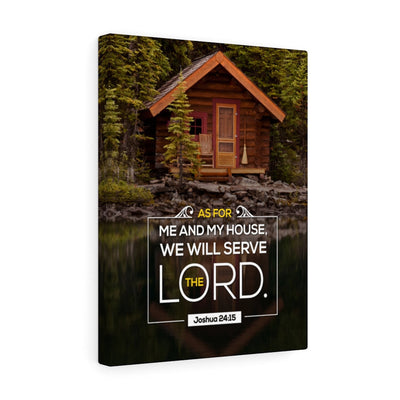 Scripture Canvas Serve The Lord Joshua 24:15 Christian Wall Art Bible Verse Meaningful Home Decor Gifts Unique Housewarming Gift Ideas Framed Prints, Canvas
