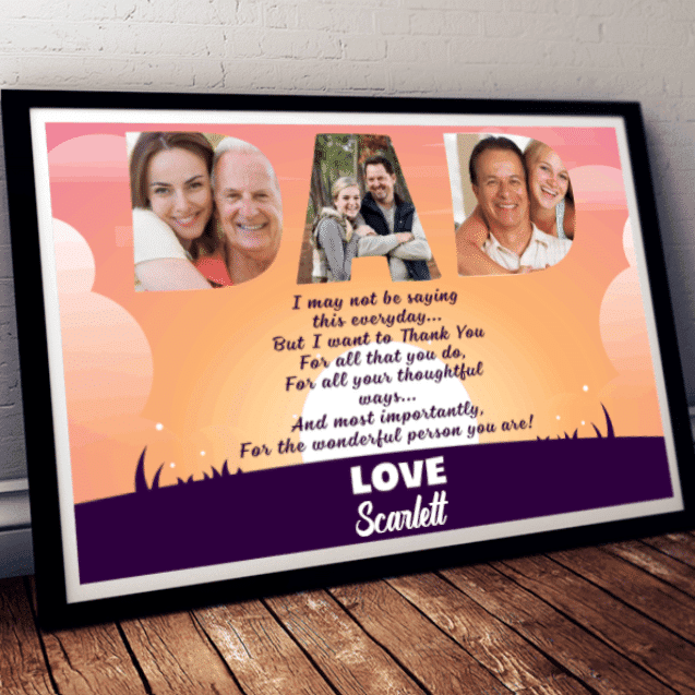 Custom Photo Gift For The Wonderful Person You Are Personalized Canvas Painting, Canvas Hanging  Landscape Framed Prints, Canvas