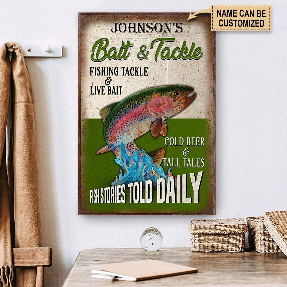 Personalized Canvas Frames Home Decoration Fishing Bait And Tackle  Framed Prints, Canvas