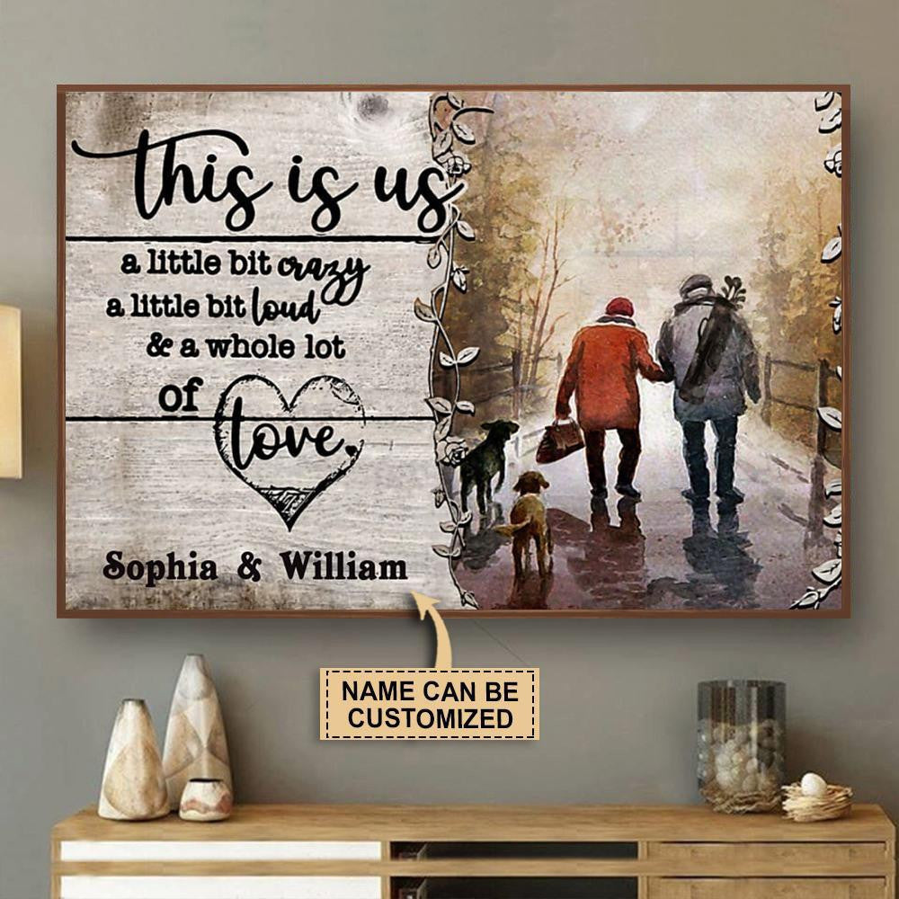 Personalized Canvas Frames Home Decoration Golf This Is Us Crazy Loud Love  Framed Prints, Canvas